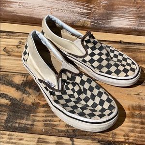 Checkered print Vans
